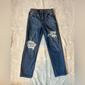 American Eagle Ripped Straight Leg Jeans